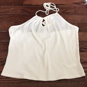 White halter top